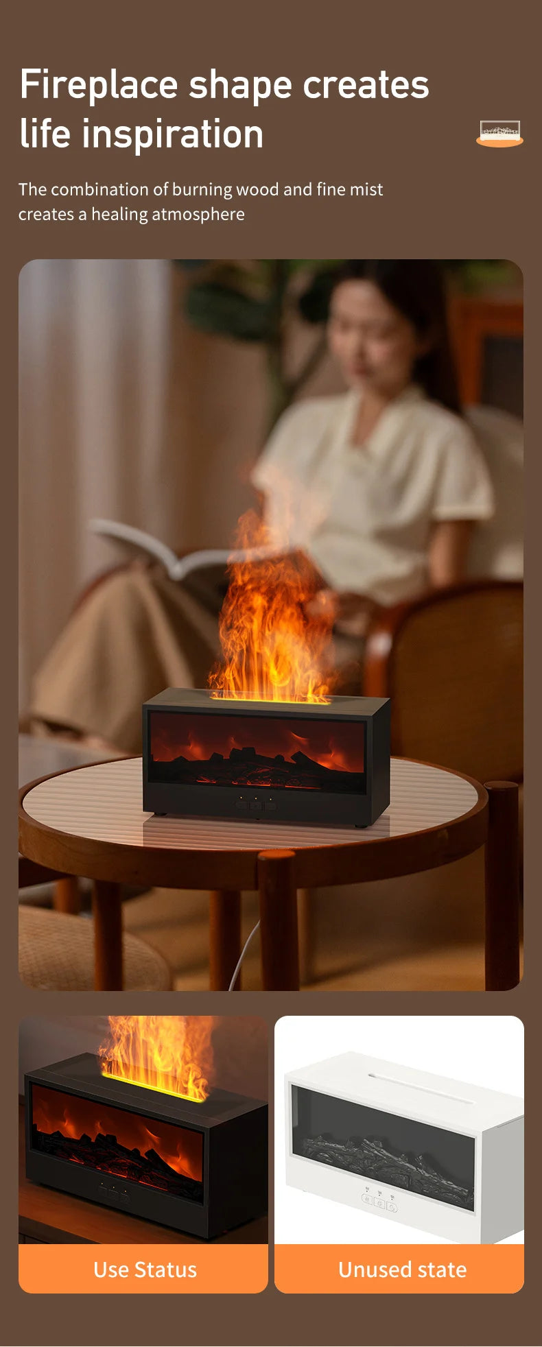 NexThings Fireplace Air Humidifier & Aroma Diffuser - Gallery 4